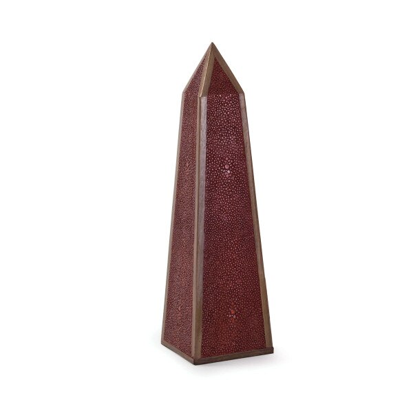 Shagreen Walnut Obelisk Small